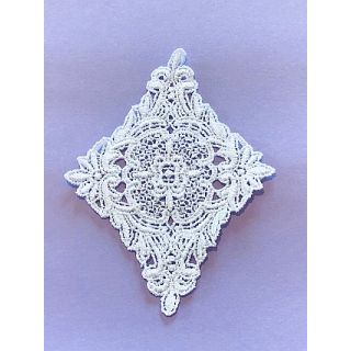 Diamond Shape Guipure Lace Motif