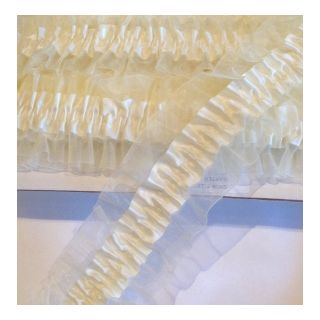Organza/Satin Garter Lace
