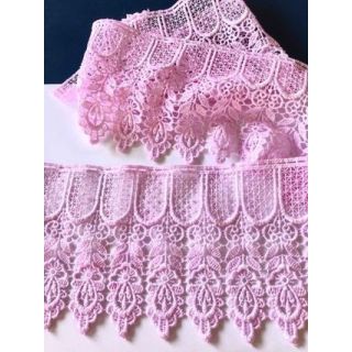 Hand Dyed Pink Cathedral Lace