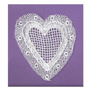 Fine Lace Heart Motif