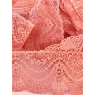 60mm Antique Pink Vintage Lace (10m)