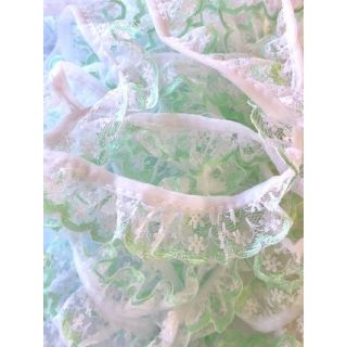20mm Mint Fairy Floss (10m gathered)