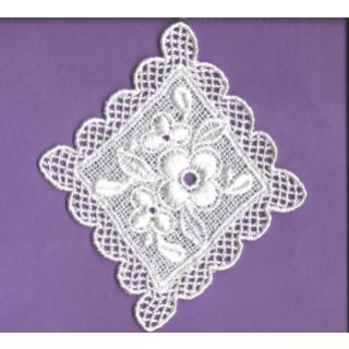 Diamond Motif with Flower