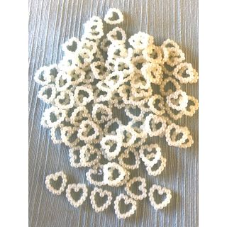 Bag of Pearl Hearts (100 approx)