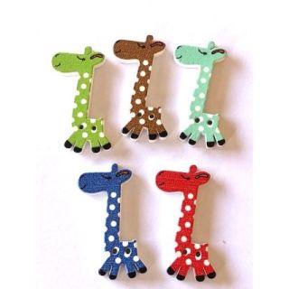 40mm Giraffe Buttons (5)