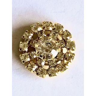 20mm Rhinestone Button (Flat Back)