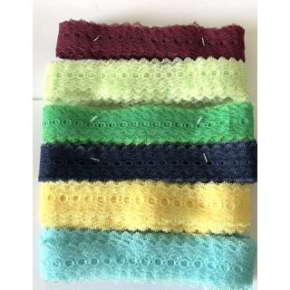Coat Hanger Lace HALF PRICE SPECIAL Plain/Solid Colour (10 metres)