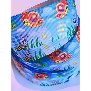 25mm Happy Bee Ribbon (2 metres)