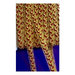 12mm Gold Braid with Coloured Centre