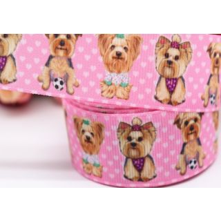 22mm Cute Puppy Ribbon