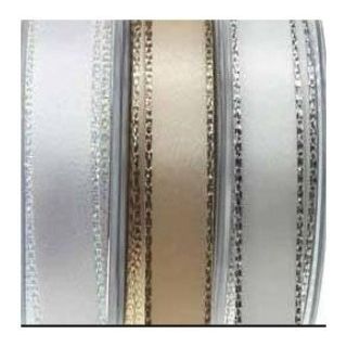 10mm Gold Edge Satin Ribbon (4 metres)
