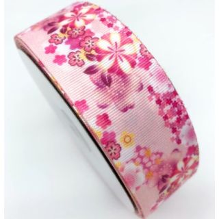 25mm Pink Japanese Style Ribbon (2 metres)