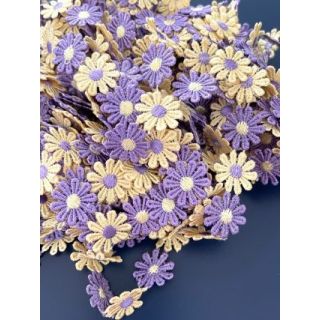 22mm Lavender/ Lemon Daisy