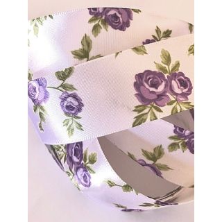 25mm Lavender Rose Satin Ribbon (2 metres)