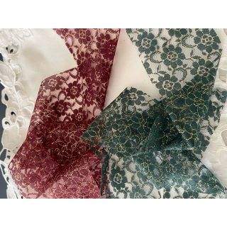 Lace/Netting with Gold Thread (70mm)