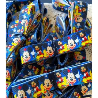 25mm Red Minnie/Mickey Mouse Ribbon