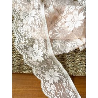 105mm Pink Champagne Lace (5 metres)