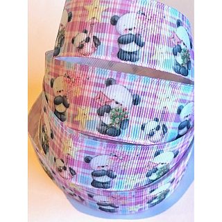 25mm Baby Panda Ribbon (2 metres)