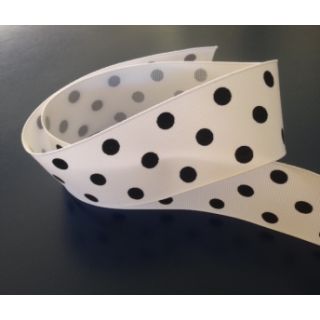 40mm Polka Dot Grosgrain Ribbon