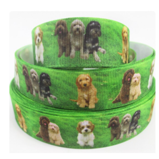 25mm Assorted Dogs Ribbon