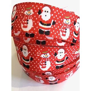 22mm Red Santa Ribbon