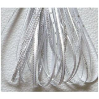 3mm Silver Edge Satin Ribbon