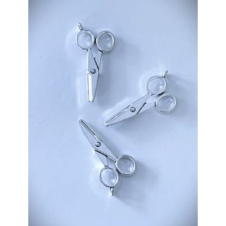 3 Small Scissor Charms