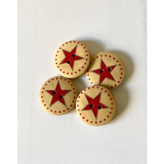 30mm star buttons