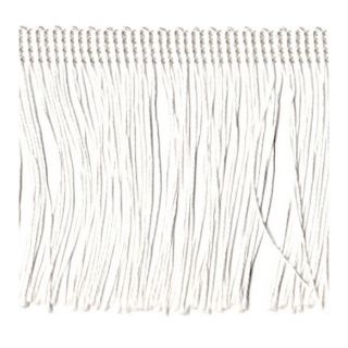 4 inch White Fringing
